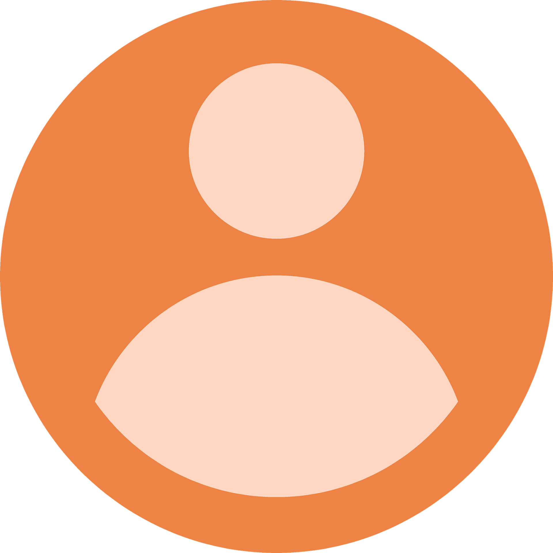 imagen de perfil naranja