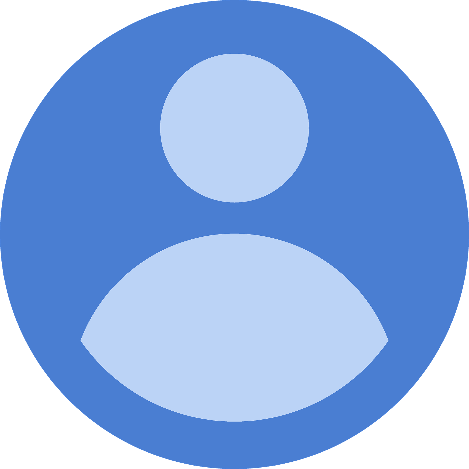 imagen de perfil azul oscuro